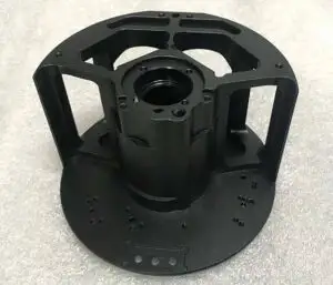 aerospace-parts-4 axis CNC machining aluminum with anodized black finish
