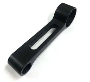 CNC machined aluminum bike parts with black anodized