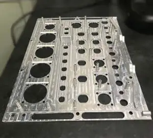 precision CNC machining aluminum fixture with raw finish