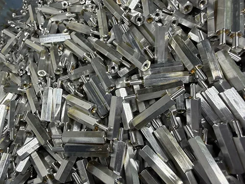 Hex male-female standoff spacer for PCB mounting, chassis alignment, and industrial electronic enclosures.