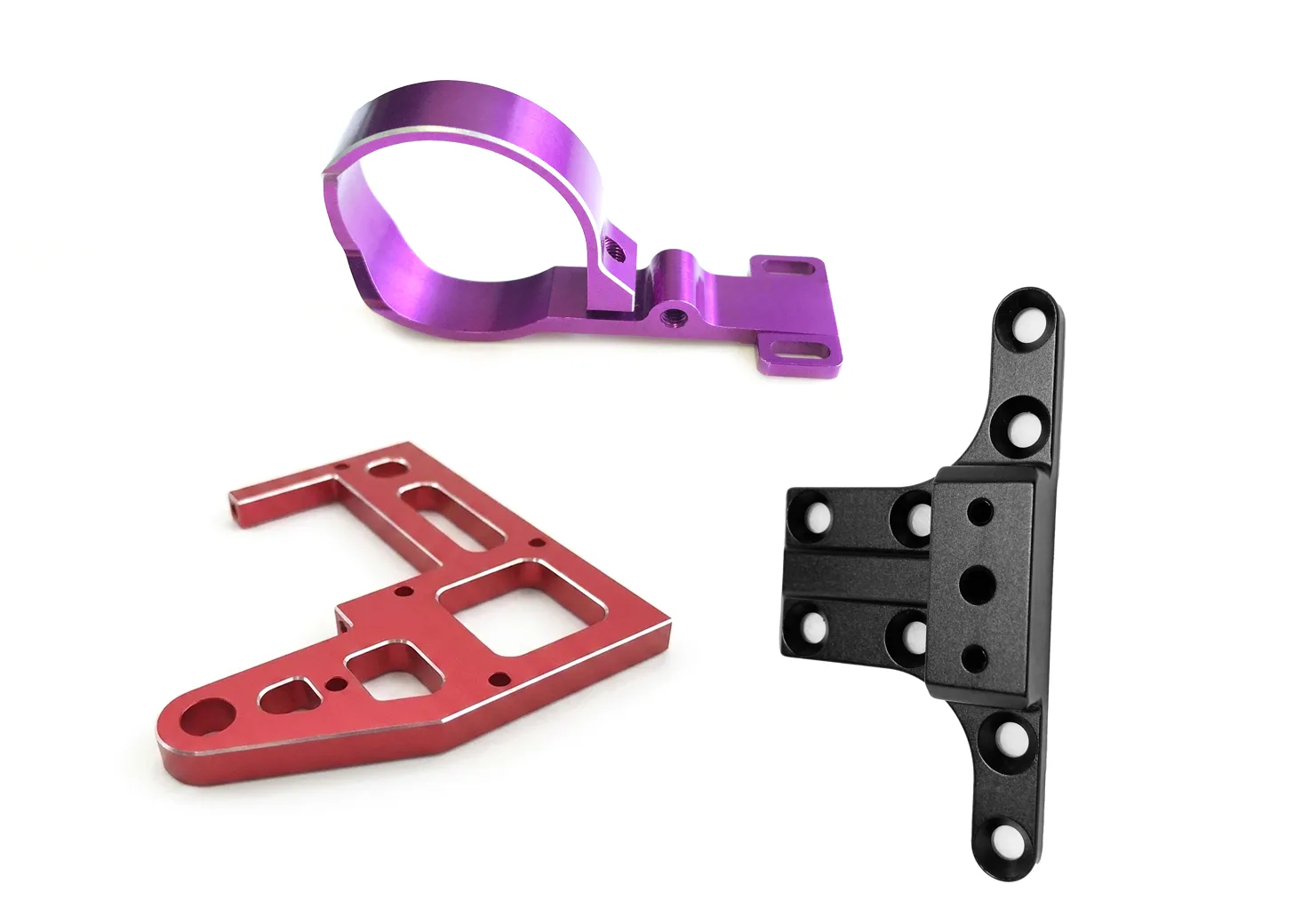 Structural CNC milled brackets and mounting plates with superior flatness and true position for optical and mechanical systems, by FIWOK METALWORKS.