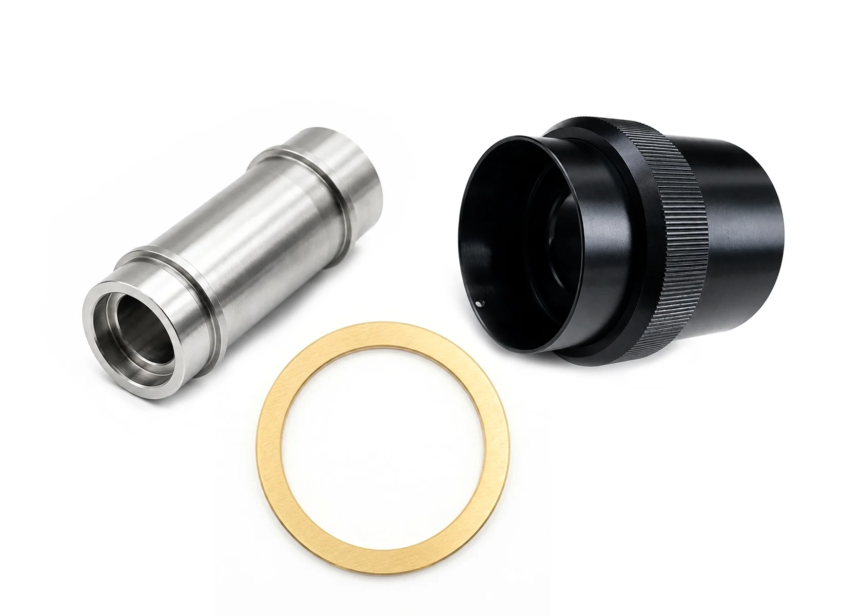 Precision turned bushings, sleeves, and spacers with critical OD and ID features for low-to-medium batch production by FIWOK METALWORKS.